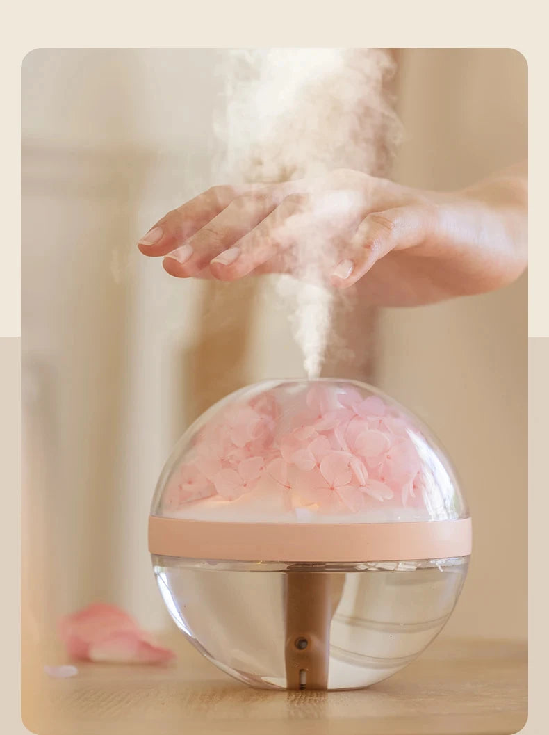 Humidificateur d'Air avec des Fleurs Eternelles