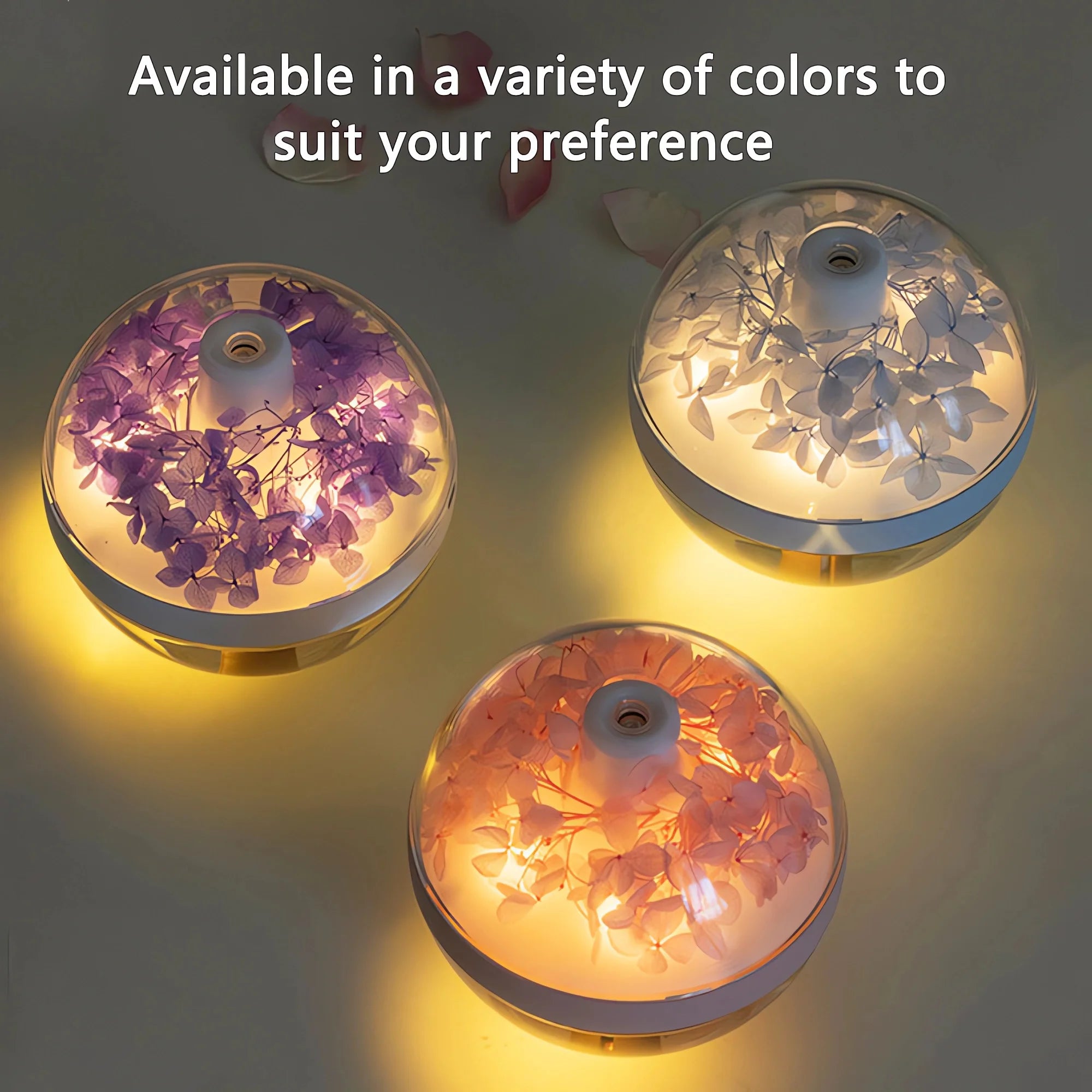 Humidificateur d'Air avec des Fleurs Eternelles