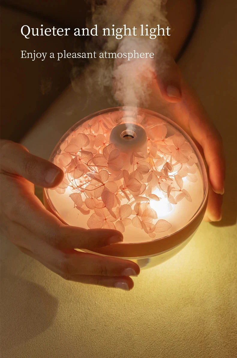 Humidificateur d'Air avec des Fleurs Eternelles