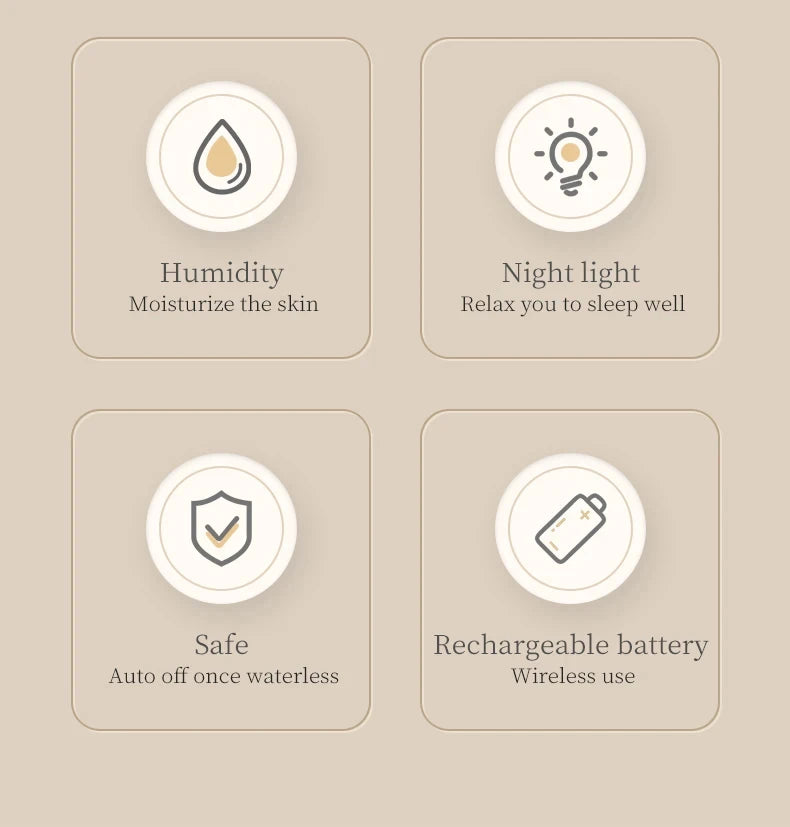 Humidificateur d'Air avec des Fleurs Eternelles