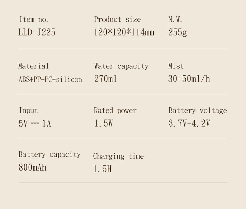 Humidificateur d'Air avec des Fleurs Eternelles